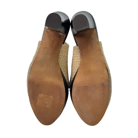 Kate Spade Galore Mink Bow Tweed Slingback Heels Womens Size 8.5‎
