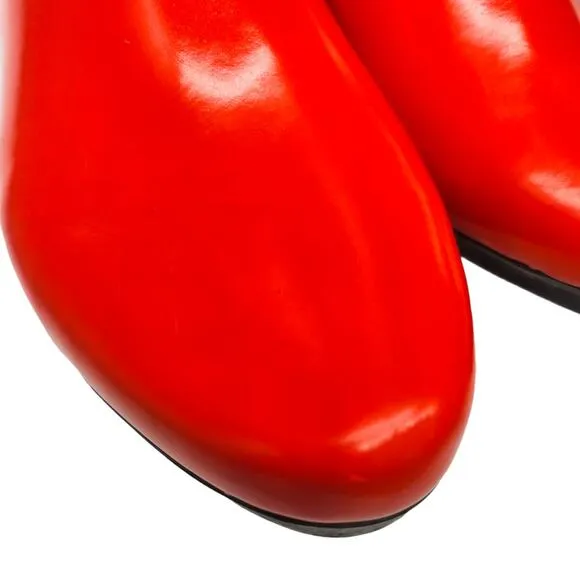 Kate Spade New York Rain Boots 8 Red Polka Dot Mid Calf Zipper All Season Shoes
