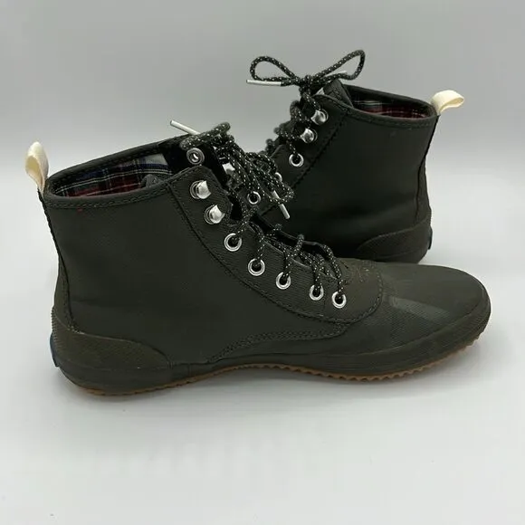 Keds Green Scout Splash Water Resistant Boots Canvas Insulated Women's 7M B14B