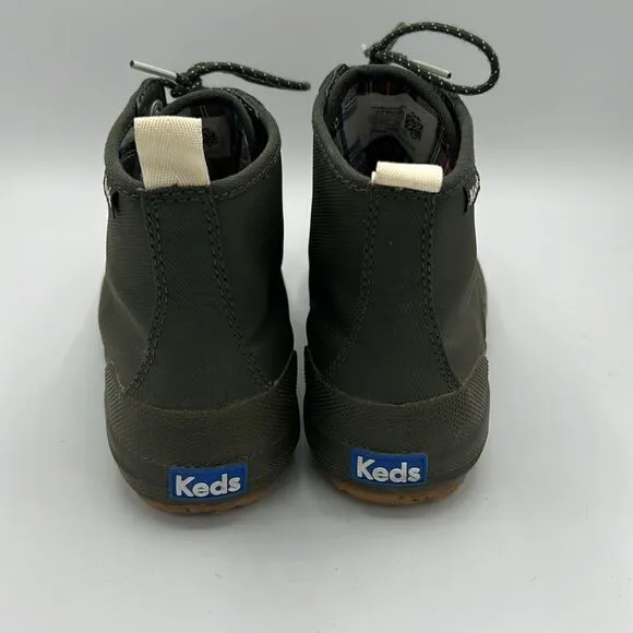 Keds Green Scout Splash Water Resistant Boots Canvas Insulated Women's 7M B14B