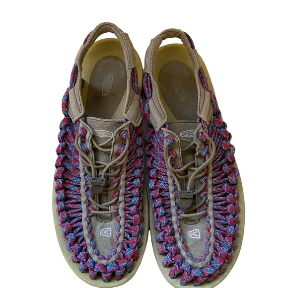 Keen Braided Sandals Hiking Uneek Huarache Pink Purple Outdoor String Camping