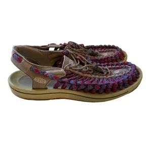 Keen Braided Sandals Hiking Uneek Huarache Pink Purple Outdoor String Camping