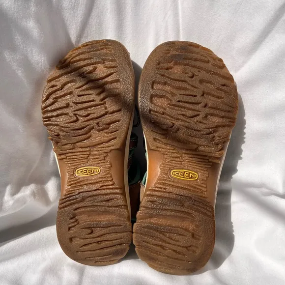 Keen Brown and Green Outdoor Sandals with Protective Toe Cap