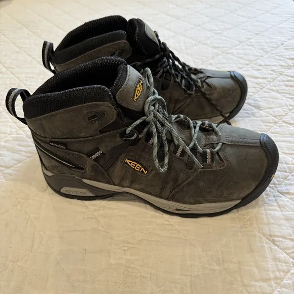 Keen Detroit XT Waterproof Boot Steel Toe Magnet Metatomical Footbed Men 10D