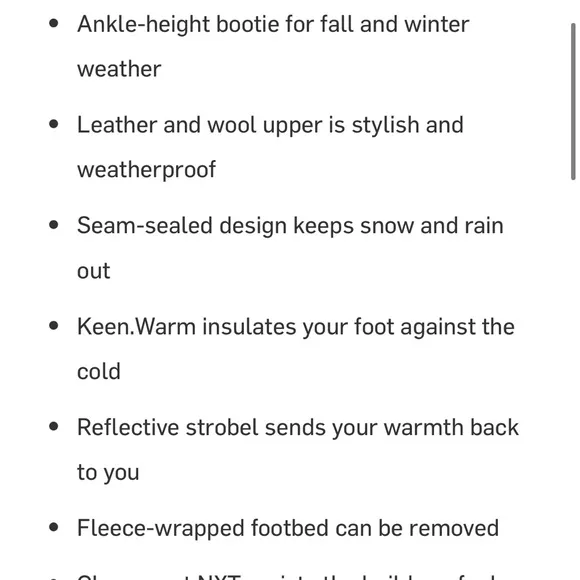 Keen Elsa II Black Ankle Winter Waterproof Boots