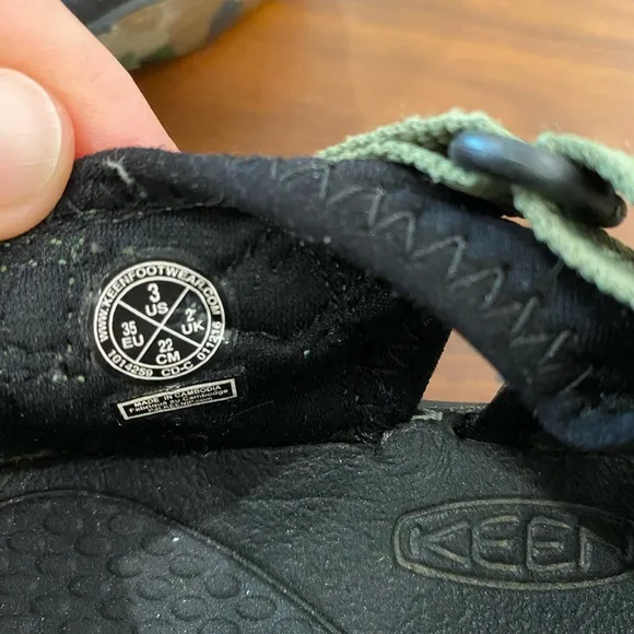 Keen Kids Green Camo Sandals