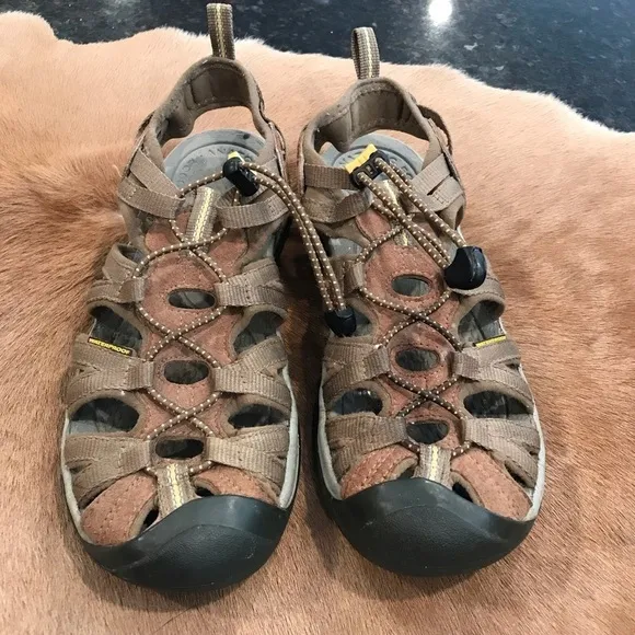 Keen Men’s Size 10 Tan Sandals Commuter Hiking Outdoor Beige Brown
