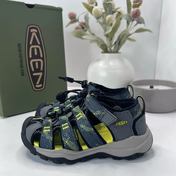 Keen Newport H2 Outdoor Hiking Water Sandals 1022825 Blue Gray Toddler 10 NWB