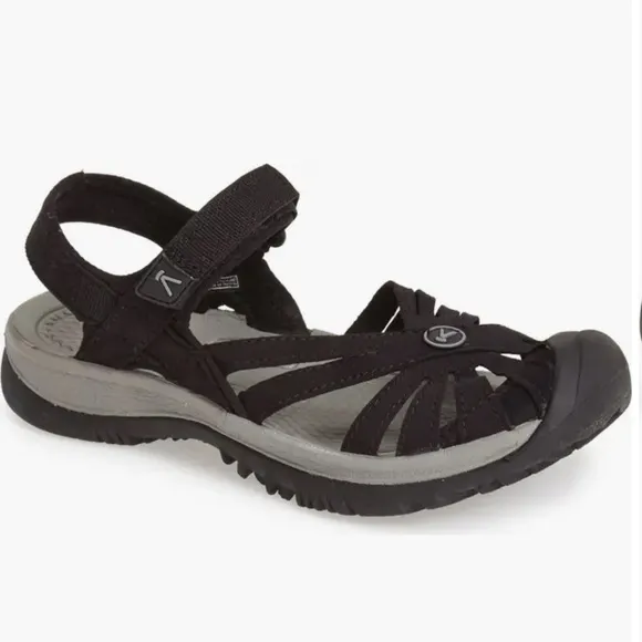 Keen Rose Black Outdoor Hiking Trail Sporty Sandals Size 8.5