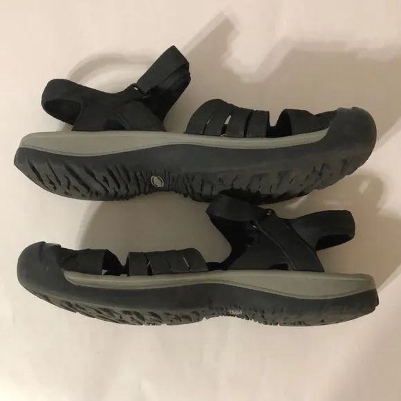 Keen Rose Black Outdoor Hiking Trail Sporty Sandals Size 8.5