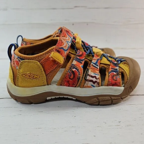 Keen Sandals Kids Youth Size 1 Orange Peel Yellow Newport H2 Shoe Outdoor Hiking