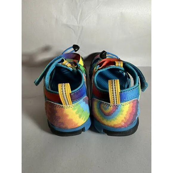 Keen Tie Dye Seacamp II CNX Closed Toe Washable Sandals Unisex Youth Size 5 Swim