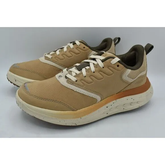 Keen Womens Size 8.5 WK400 Leather Safari Birch Walking Shoes Sneakers