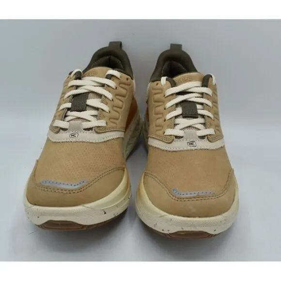 Keen Womens Size 8.5 WK400 Leather Safari Birch Walking Shoes Sneakers