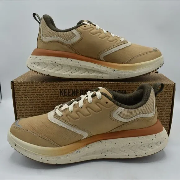 Keen Womens Size 8.5 WK400 Leather Safari Birch Walking Shoes Sneakers