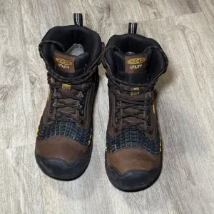Keen work boots Men's Troy 6&quot; Waterproof Boot (Carbon Toe) 7.5 D