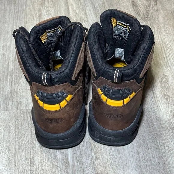 Keen work boots Men's Troy 6&quot; Waterproof Boot (Carbon Toe) 7.5 D