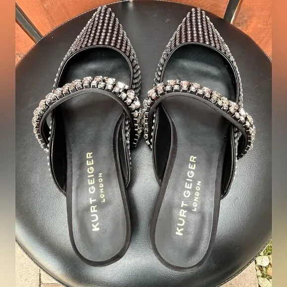 Kurt Geiger London Princely Shoes rhinestone black