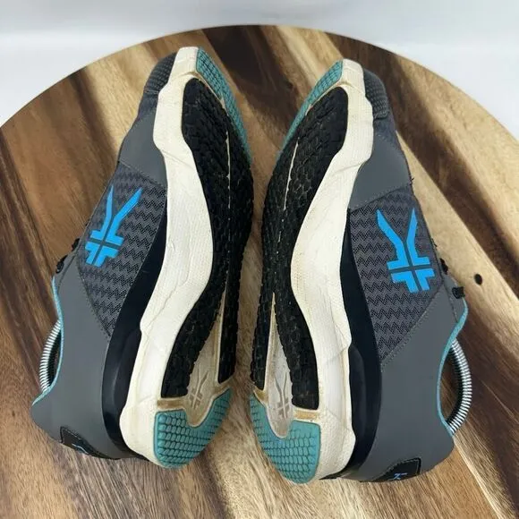 Kuru Quantum Women’s Size 8 Shoes Mesh and Leather Gray Blue Running Sneakers