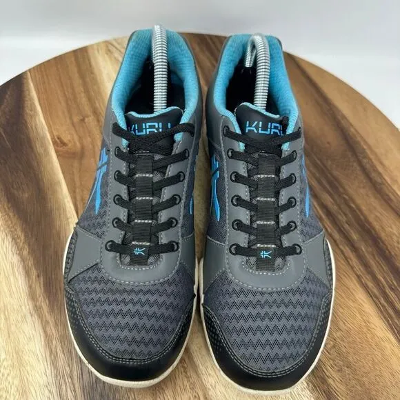 Kuru Quantum Women’s Size 8 Shoes Mesh and Leather Gray Blue Running Sneakers