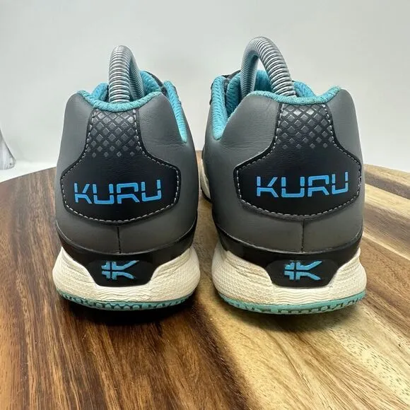Kuru Quantum Women’s Size 8 Shoes Mesh and Leather Gray Blue Running Sneakers