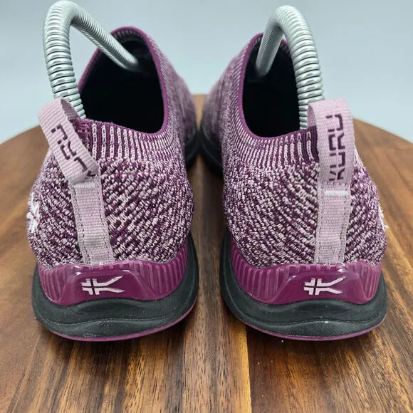 Kuru Stride Shoes Women's 10 Purple Pink Mesh Knit Slip On Walking Sneakers