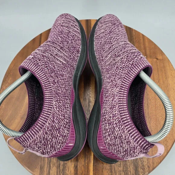 Kuru Stride Shoes Women's 10 Purple Pink Mesh Knit Slip On Walking Sneakers