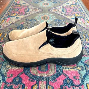 L. L. Bean suede slip on Mocs insulated comfort shoes sz 13