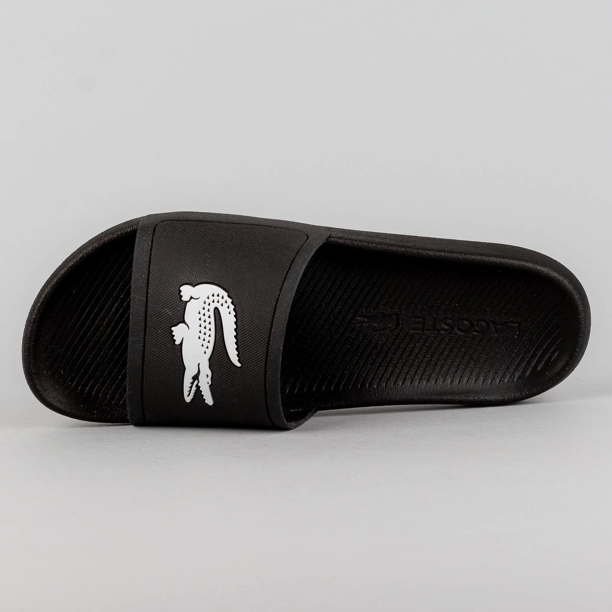 Lacoste Croco Slide Blk/Wht