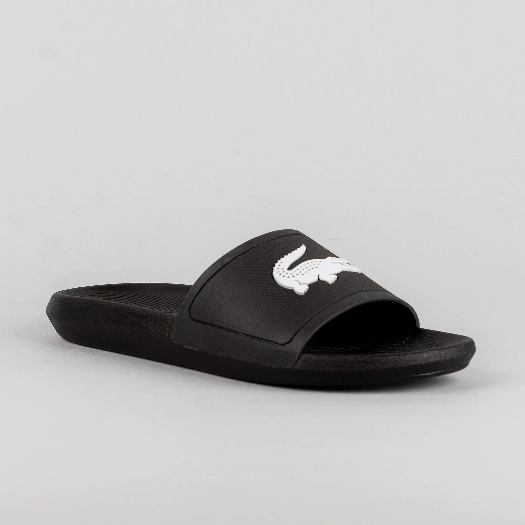 Lacoste Croco Slide Blk/Wht