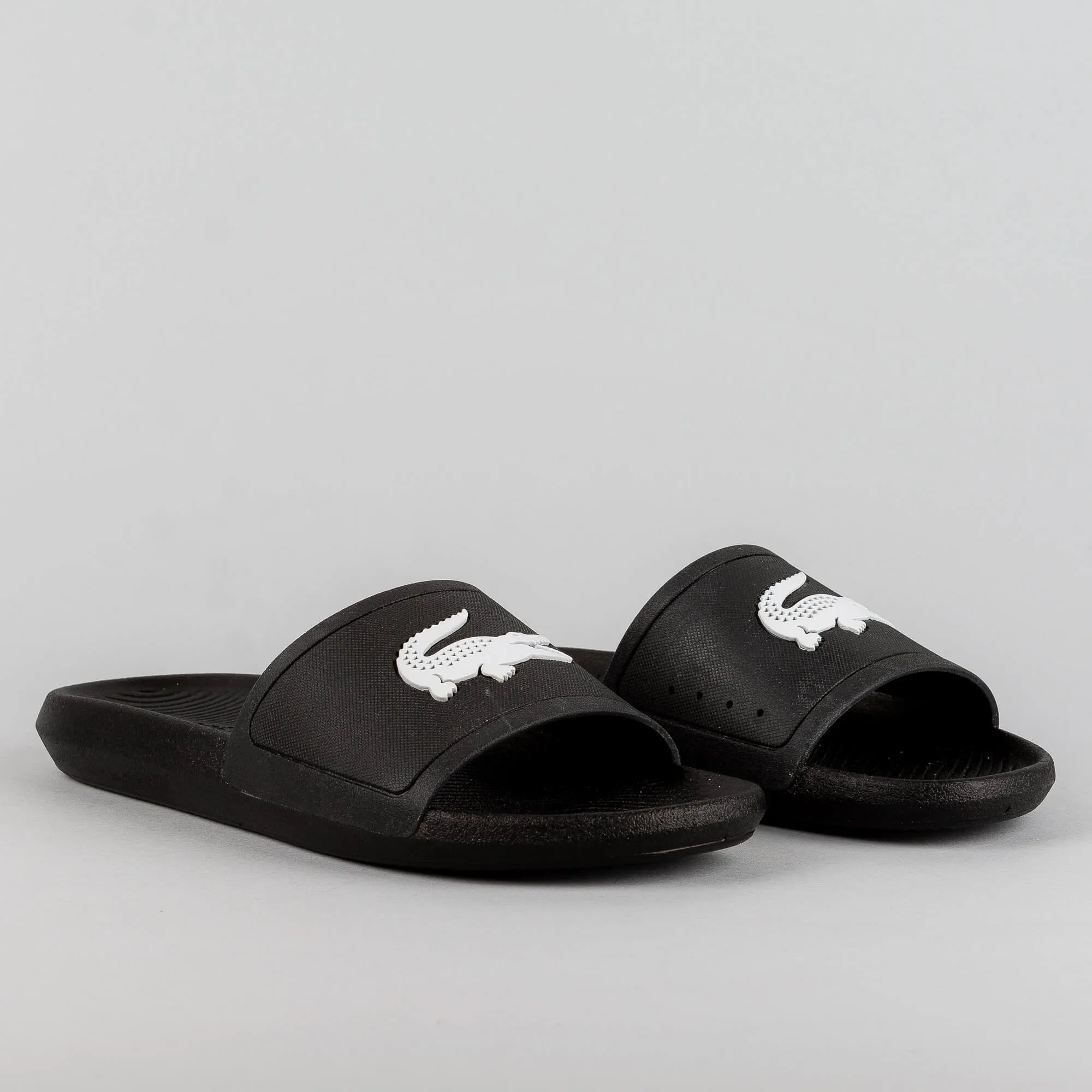 Lacoste Croco Slide Blk/Wht