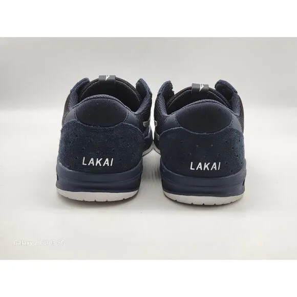 Lakai Atlantic Skate Shoes Mens Size 9 Blue/Black Suede Mesh Shoes