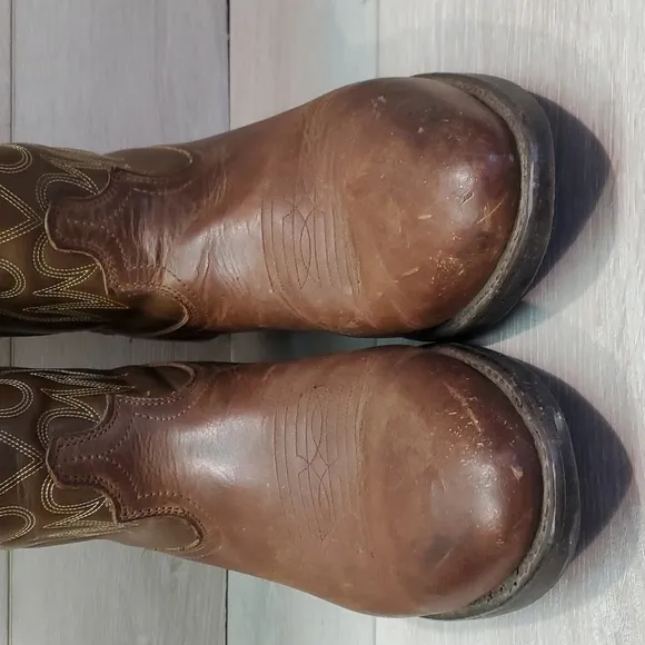 Laredo Mens 4242 LEA.VAMP.FOX Cowboy Western Boots shoes sz 11.5 EW