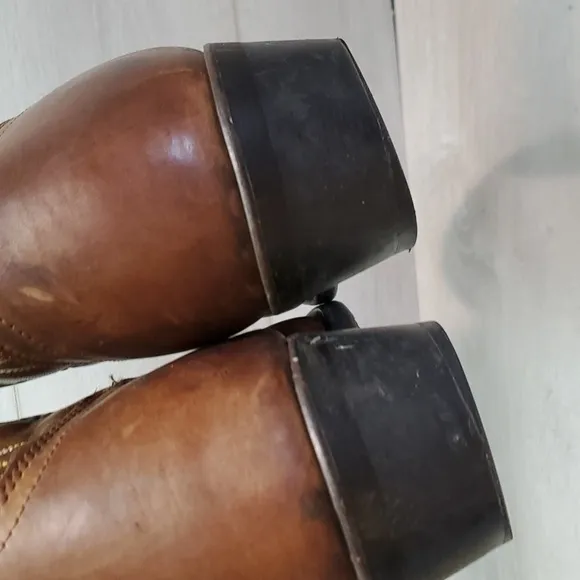 Laredo Mens 4242 LEA.VAMP.FOX Cowboy Western Boots shoes sz 11.5 EW