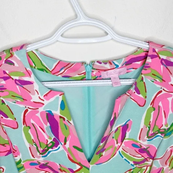 Lilly Pulitzer Briella in the Vias Ponte knit stretch fit and flare dress sz XS