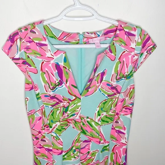 Lilly Pulitzer Briella in the Vias Ponte knit stretch fit and flare dress sz XS