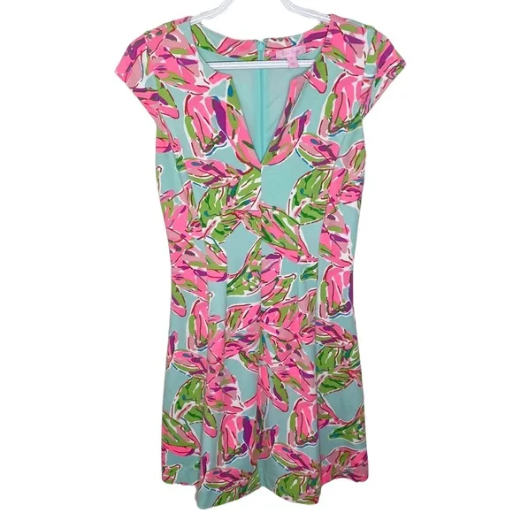Lilly Pulitzer Briella in the Vias Ponte knit stretch fit and flare dress sz XS