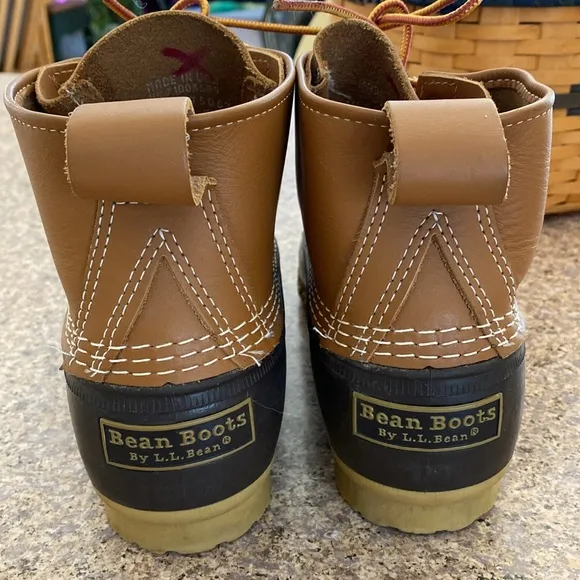 L.L. Bean 6” Duck Leather Rubber Boot Women’s 10 M FM 175062