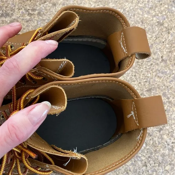 L.L. Bean 6” Duck Leather Rubber Boot Women’s 10 M FM 175062
