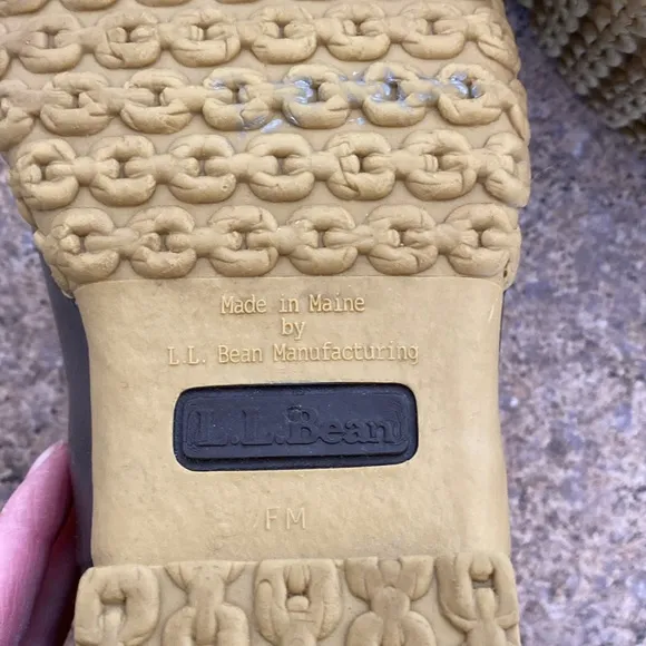L.L. Bean 6” Duck Leather Rubber Boot Women’s 10 M FM 175062