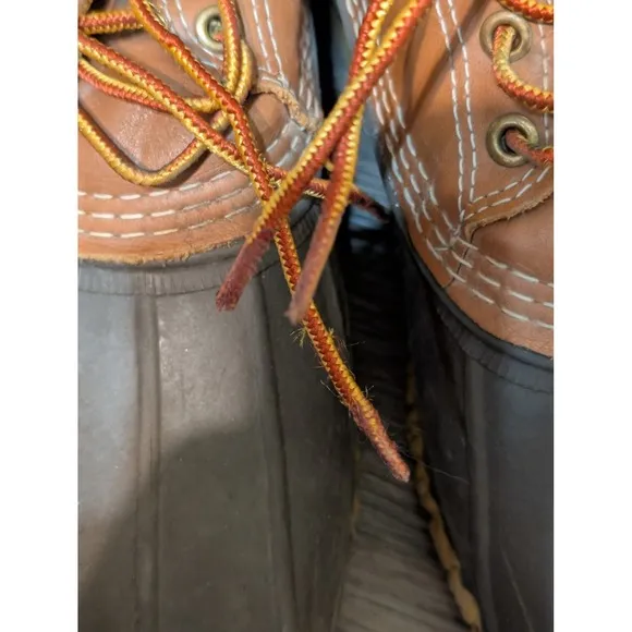 LL Bean Boots Low 3 Eye Duck Hunting Maine Men's Size 13 USA Made Read