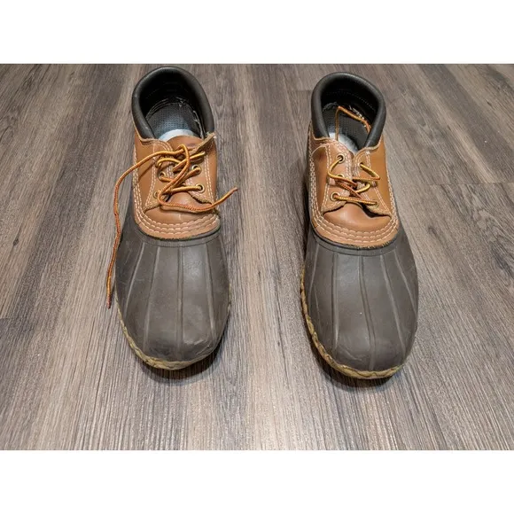 LL Bean Boots Low 3 Eye Duck Hunting Maine Men's Size 13 USA Made Read