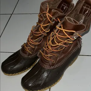 L.L. Bean Brown and Black Rain &amp; Snow Boots
