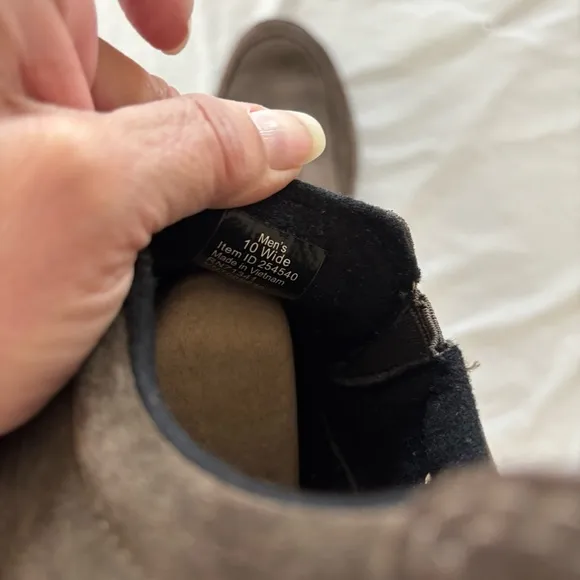 L.L. Bean Comfort Moc Brown Suede Shoes slip on SZ 10 W NWOT