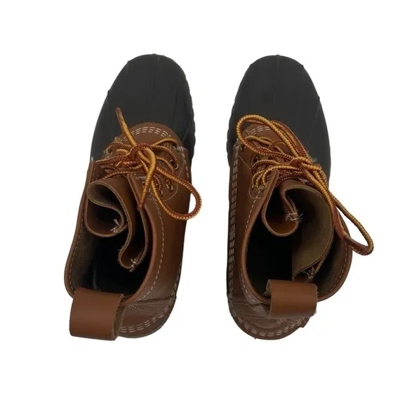 L.L.Bean Brown Original Waterproof Lace Up Duck Boots Size 7 Women's