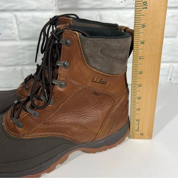 L.L.BEAN Storm Chaser Boots Men's 13 Waterproof 200 Gram Lug Rubber Sole