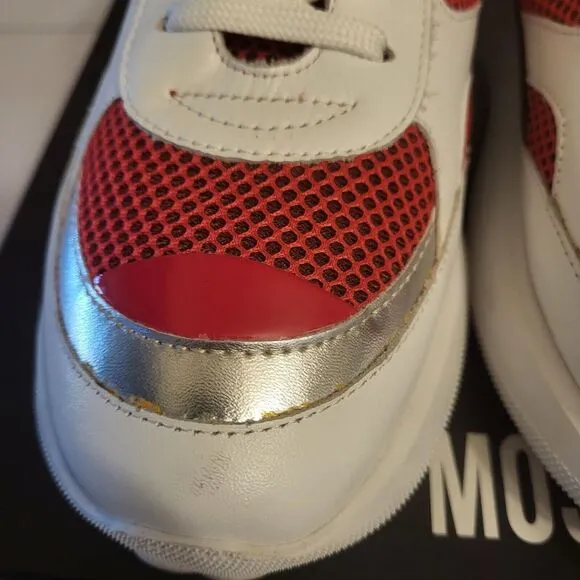 Love Moschino ja15086g1aip150a Running Shoes EU 40 US 10 White Red Black