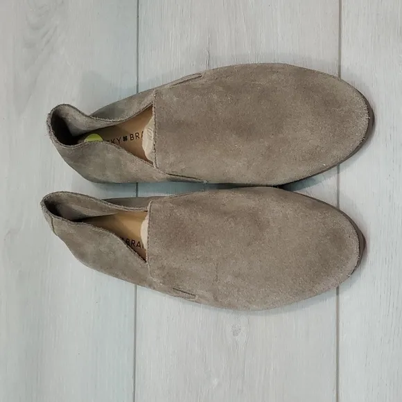 Lucky Brand Womens Charsa2 Comfort Suede Flats Loafer shoes sz 9M