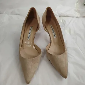 Manolo Blahnik luxury Suede Pumps 39.5