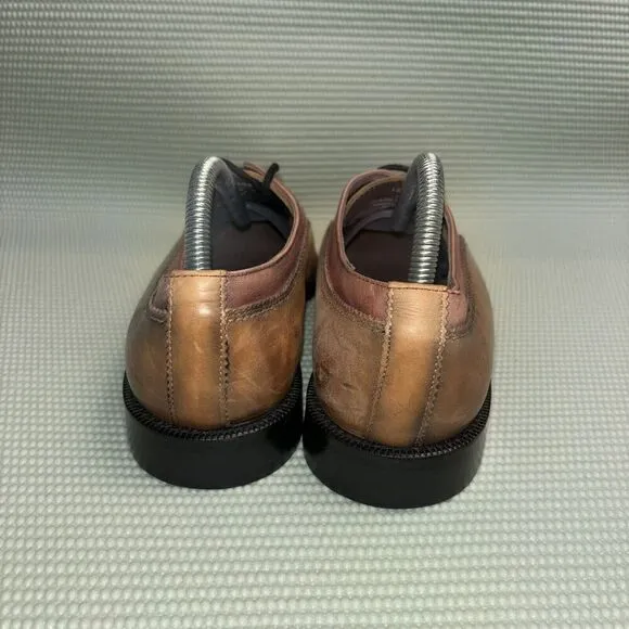 Marco Vittorio Chestnut Leather Lace-Up Oxfords Shoes Men’s Size 8.5 105404